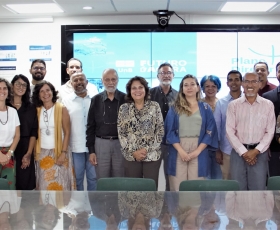 Reunião da equipe desenvolvedora do Plano Diretor da UnB. 30/03/2023. Foto: Beto Monteiro/Ascom UnB